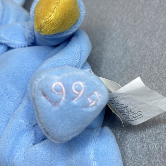 Easter Pooh Baby Blue Bunny Winnie The Pooh Disney Store Bean Bag 8" Plush Dated - Picture 3 of 4